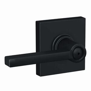 Schlage Latitude Privacy Door Handle Matte Black F40LAT622COL NWT